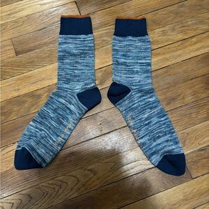 Nudie Jeans Blue Multi-Yarn Socks
